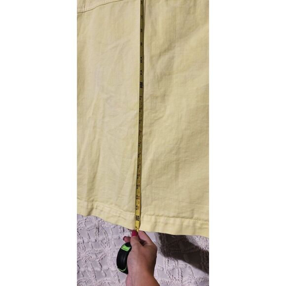 Universal Thread Neon Yellow Denim Jacket Womens M Utility Mid Length Tie Dye‎ - Picture 8 of 11